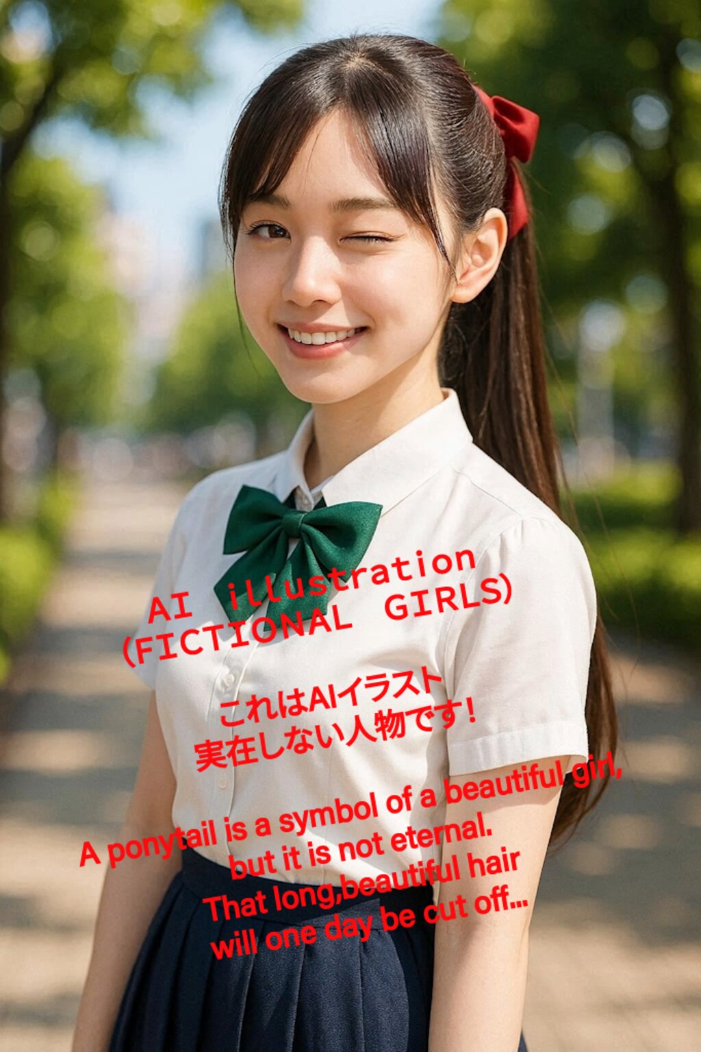 ポニーテール美少女