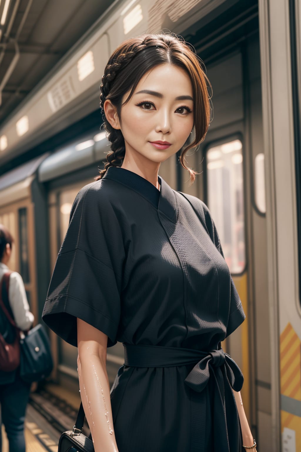 駅ですれ違った3