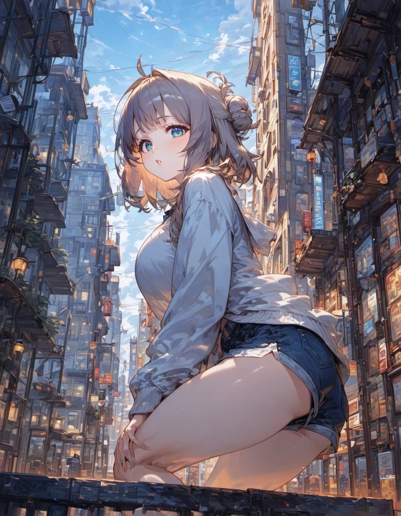 Sky Framed by Concrete Giants | の人気AIイラスト・グラビア