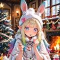 11枚）うさ耳娘とクリスマス 4枚目