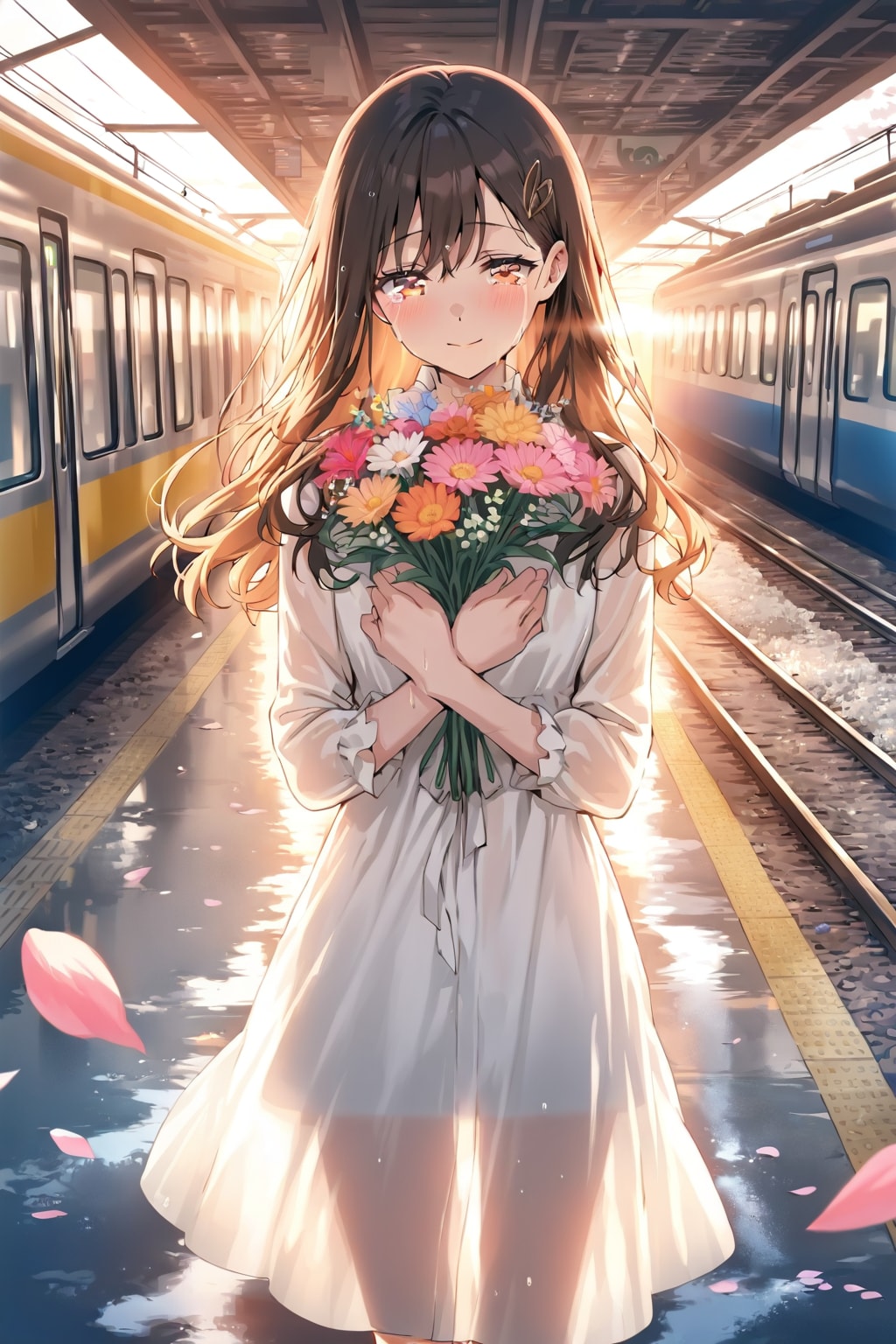 花にしないと、 言えなかった。