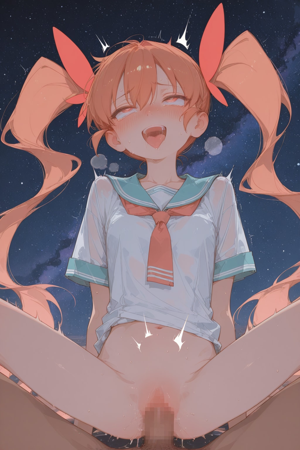 星空の下でぱんぱん