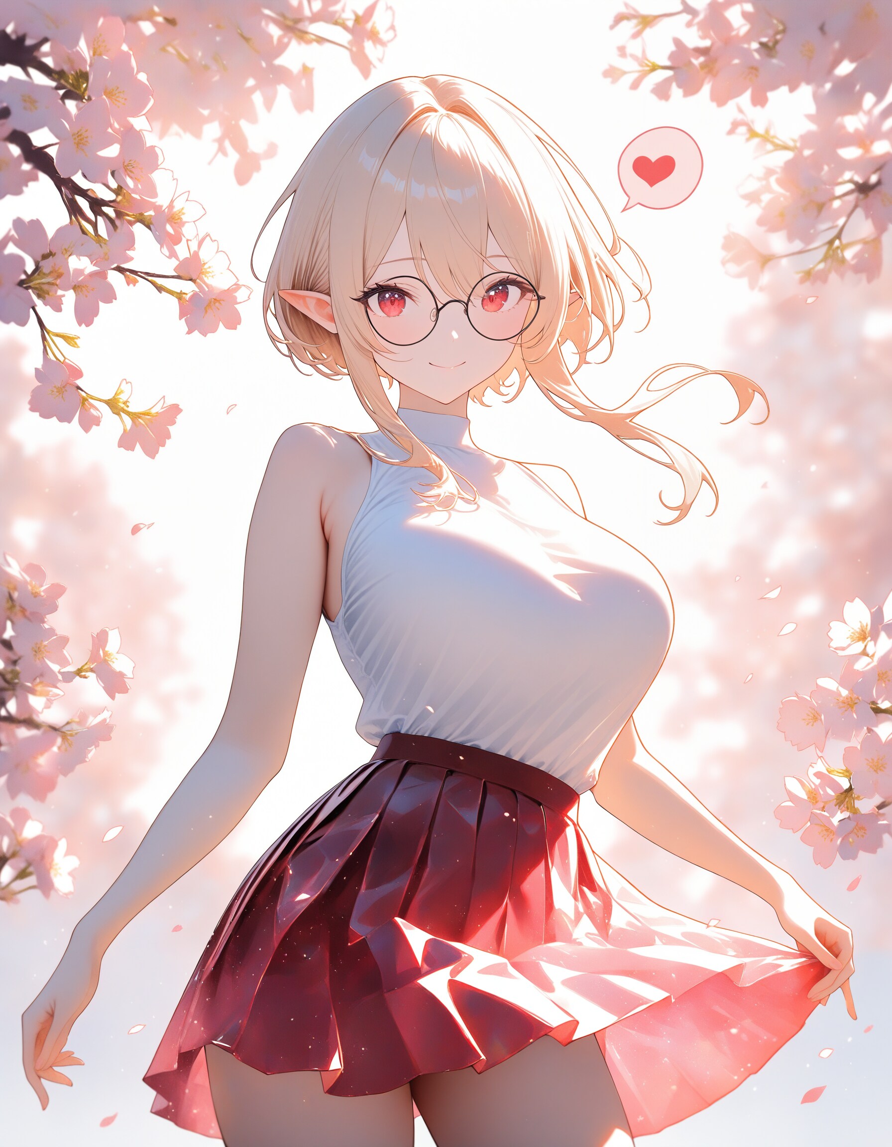 桜とMuaccaさんXL