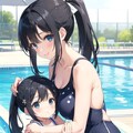 妻と娘の水着 2枚目