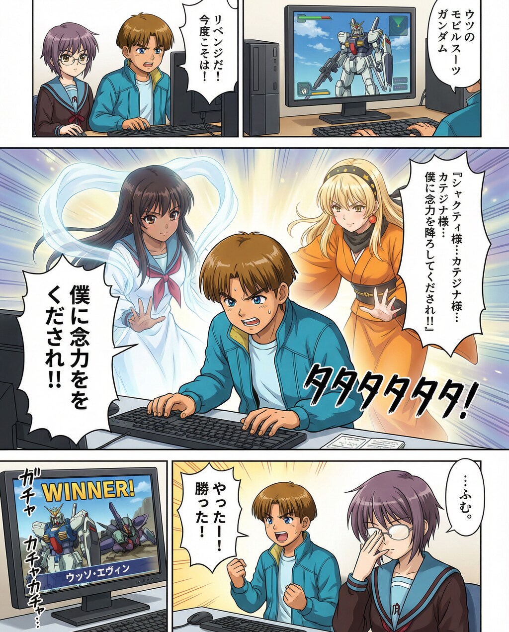 長門有希vsウッソ・エヴィン。