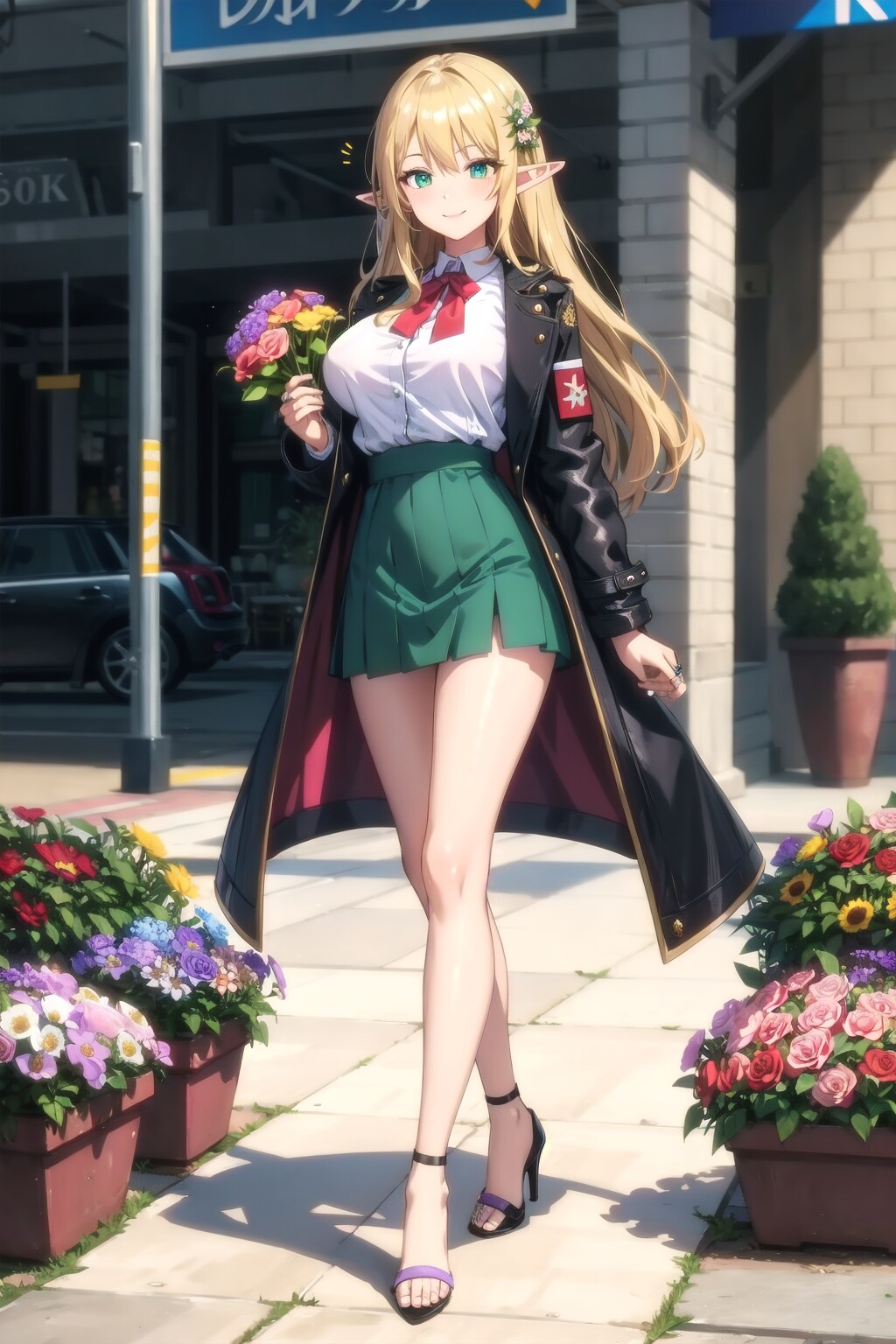 お花を貰って