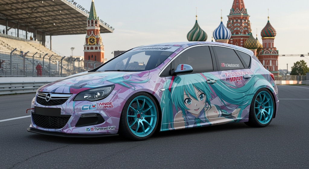 オペルアストラ初音ミク痛車