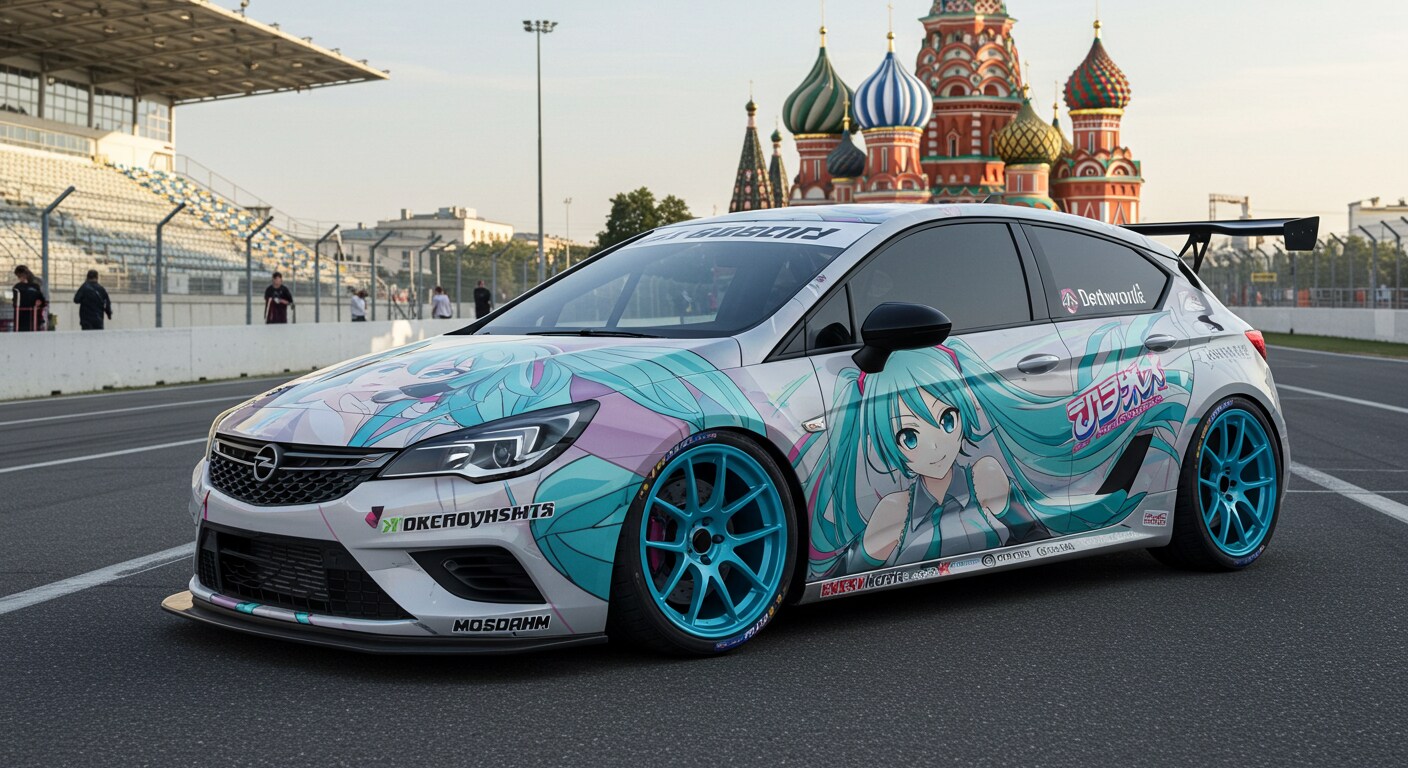 オペルアストラ初音ミク痛車 | の人気AIイラスト・グラビア