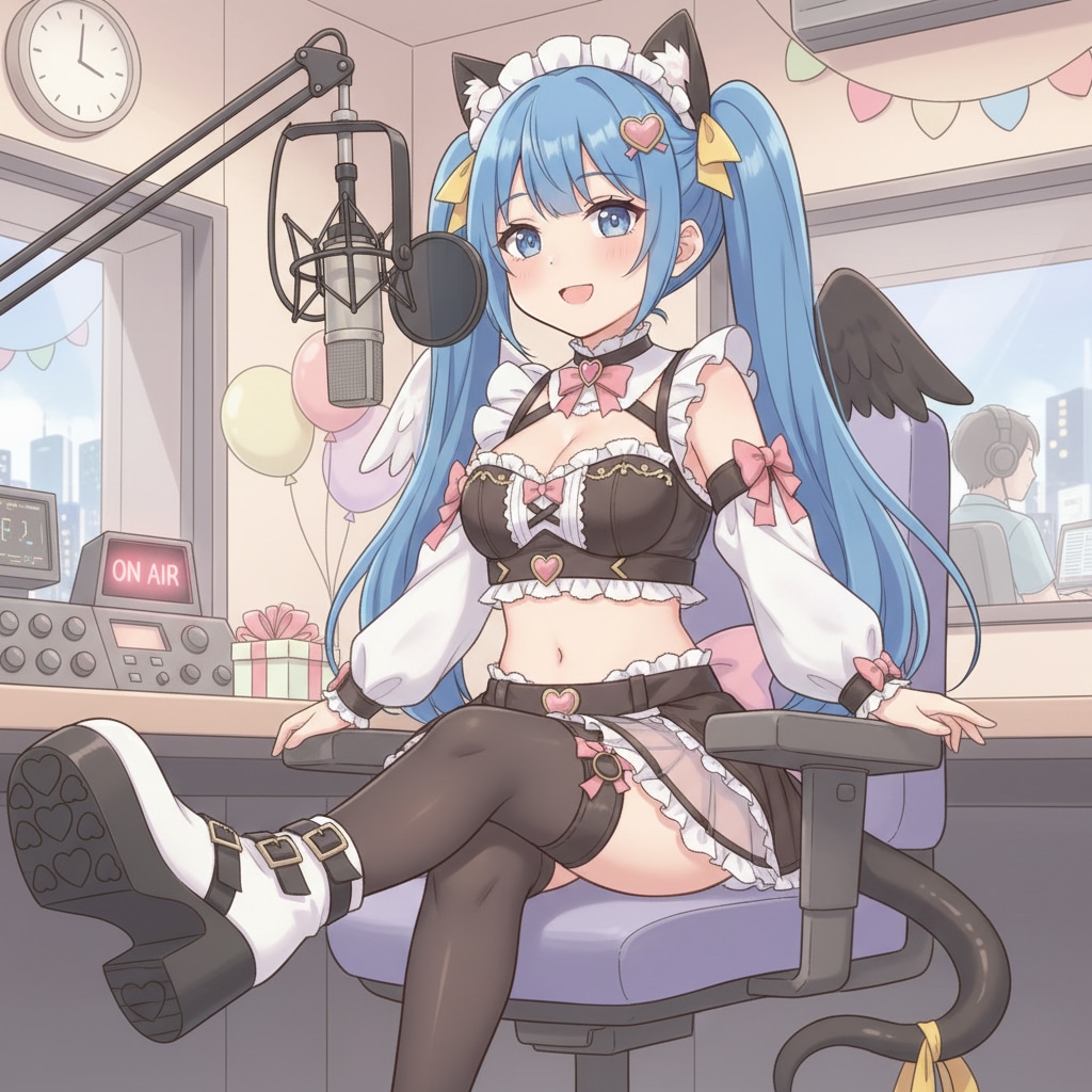 青ツイにゃん。2月13日 #世界ラジオデー。バレンタインメイド。