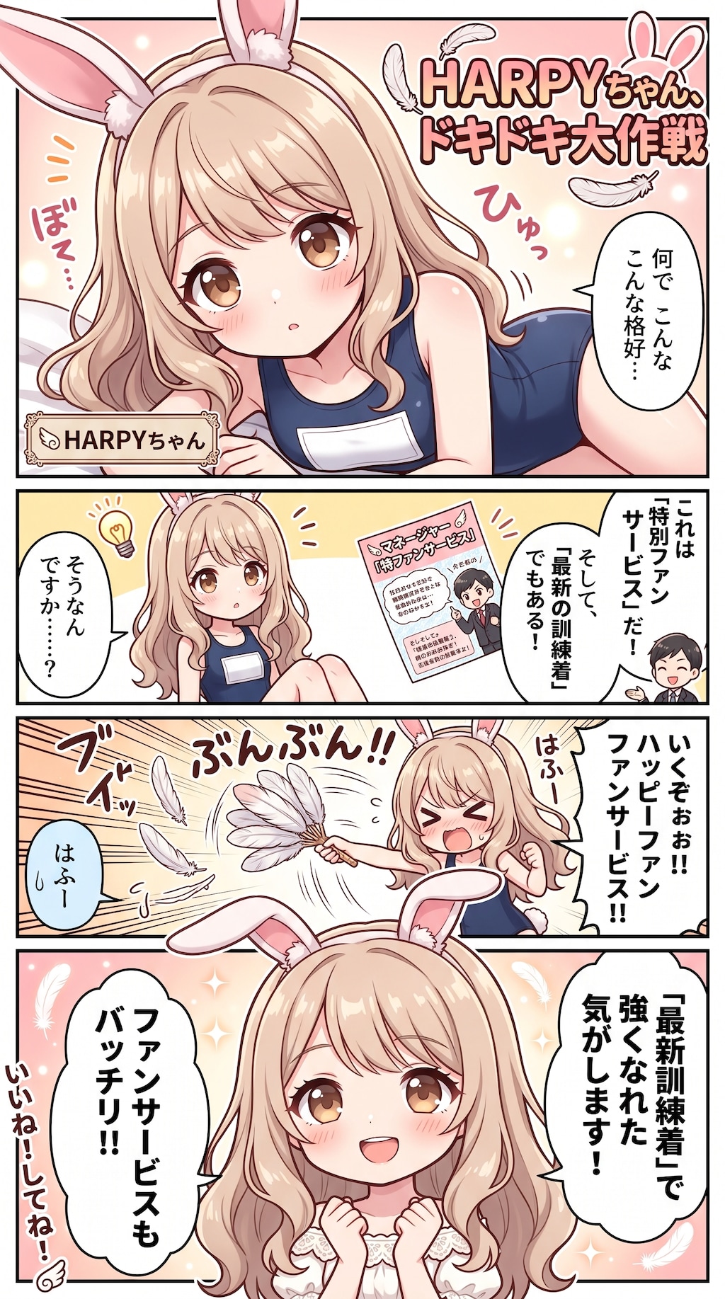 4コマHARPYちゃん