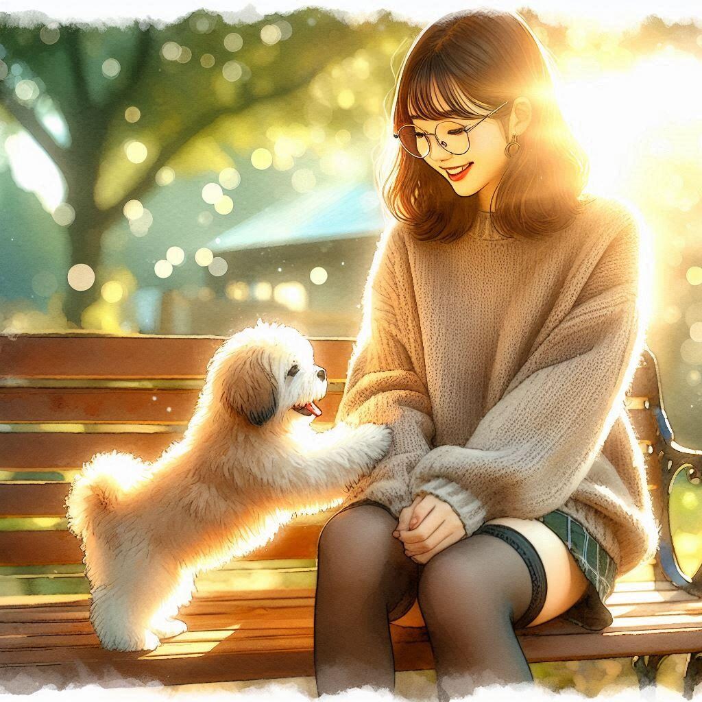 犬と女の子