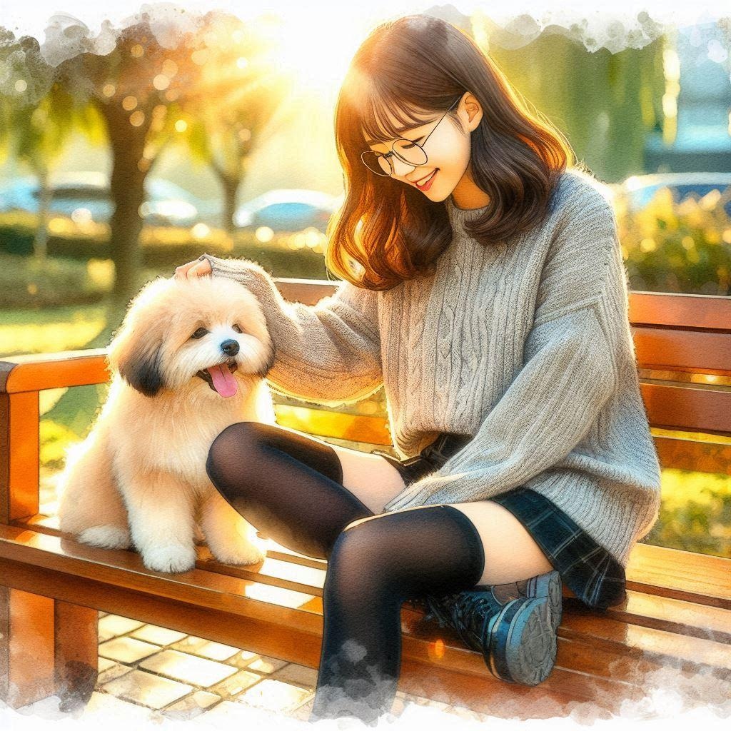 犬と女の子