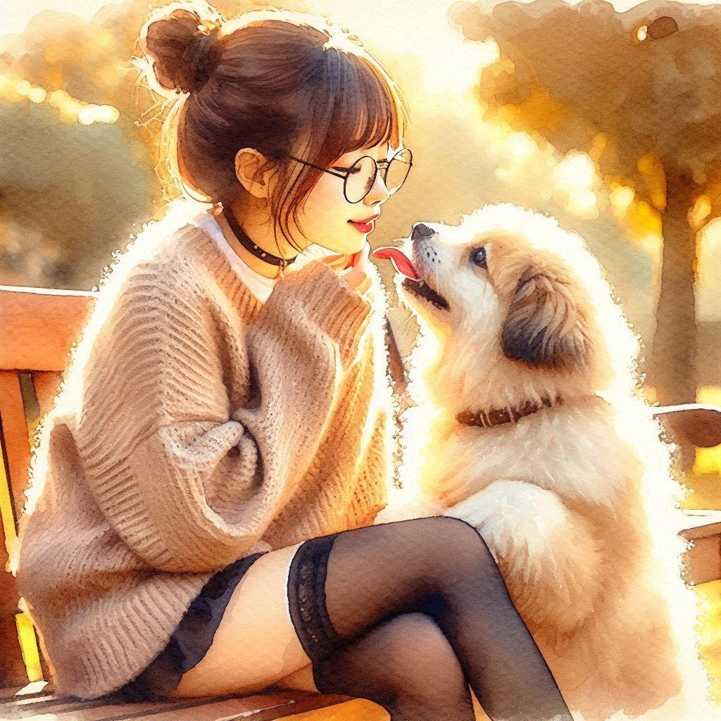 犬と女の子