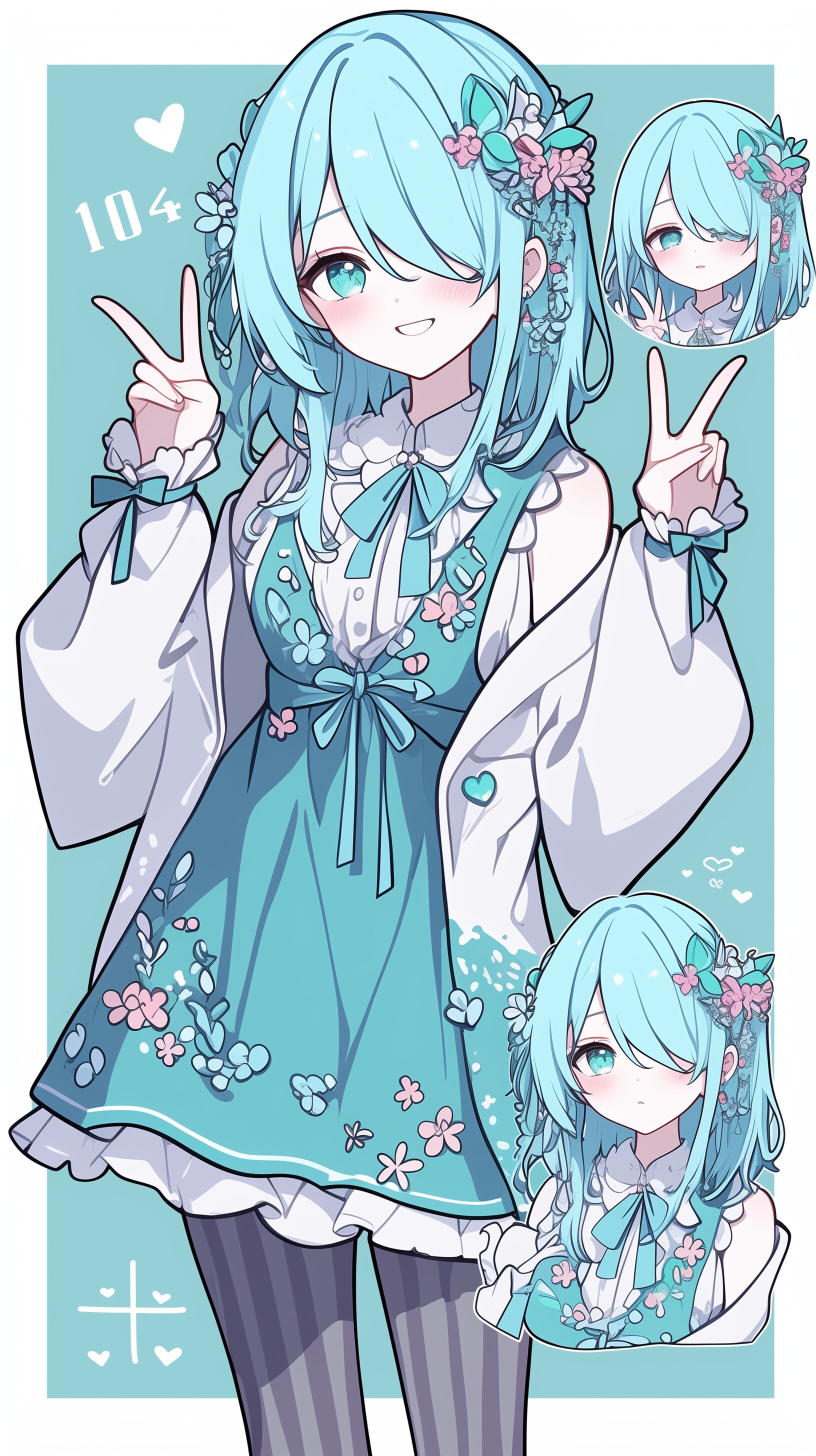 ピースピースガール | の人気AIイラスト・グラビア