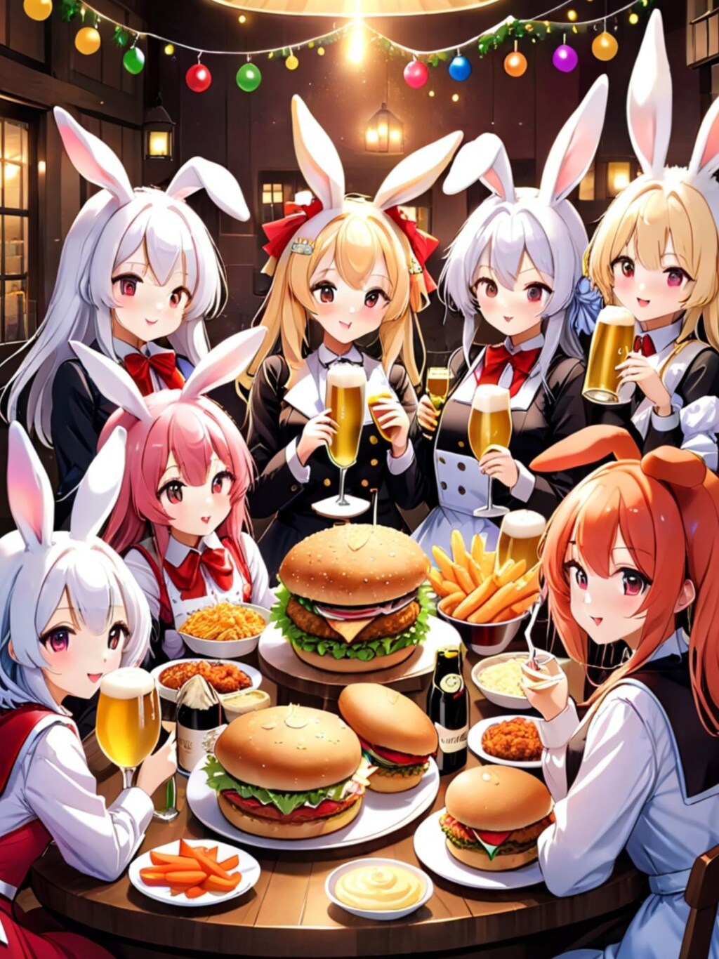 ウサ娘の忘年会