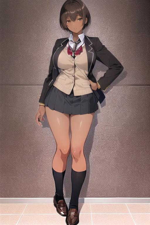 褐色JK（女子高生）9