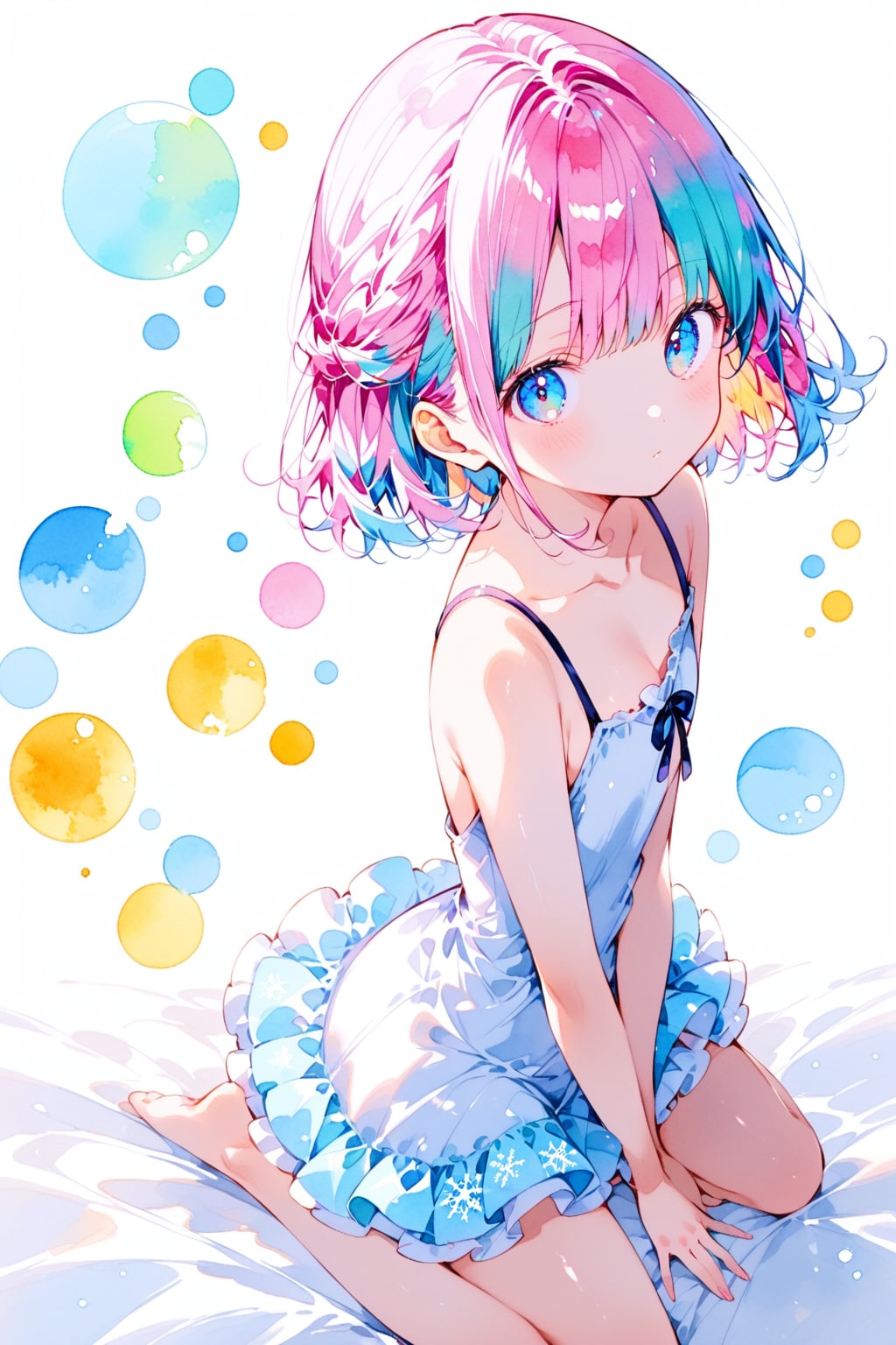 キャミソールドレスの少女(HALO)(2)