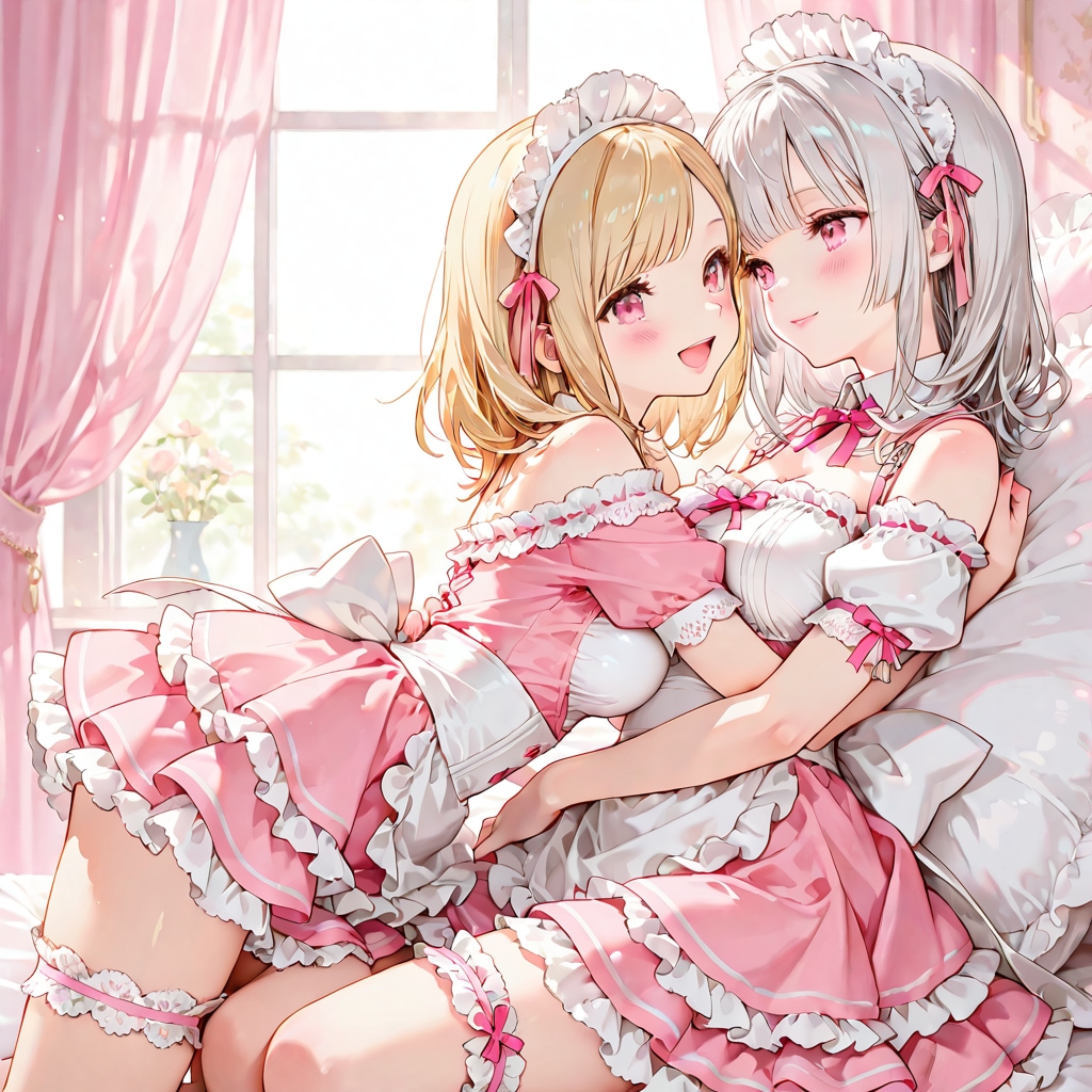 おはよう#110「いちゃつくメイド達」