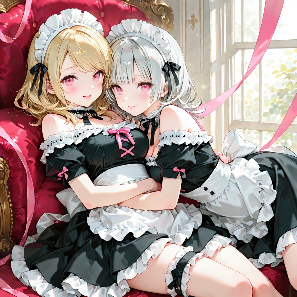 おはよう#110「いちゃつくメイド達」