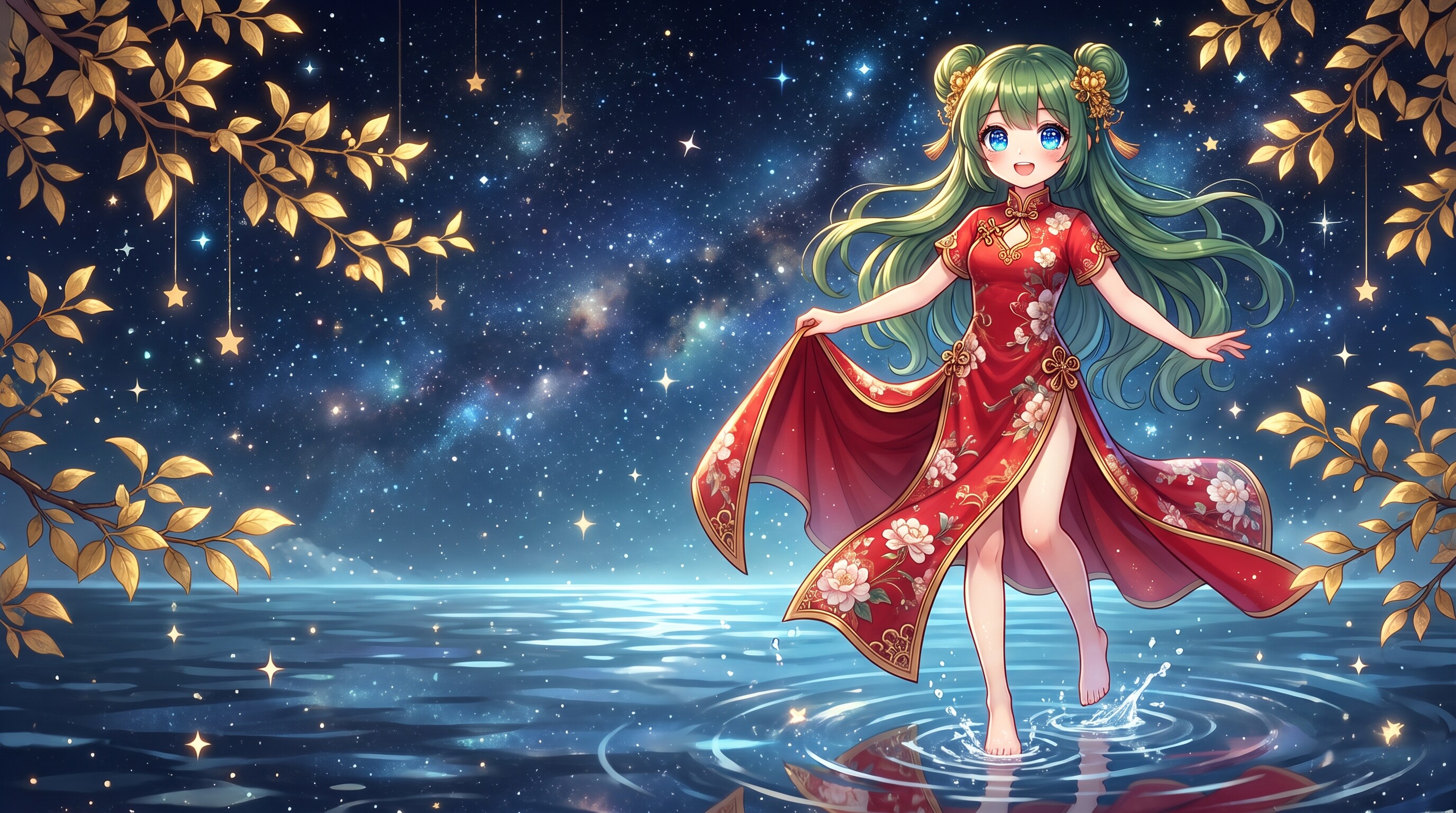 星河金枝紅玉舞 | の人気AIイラスト・グラビア