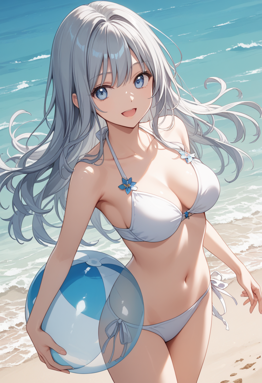 海辺を同級生と歩く(12枚)