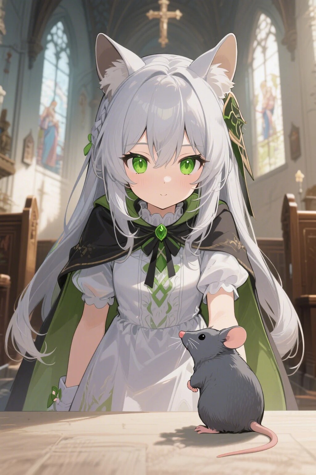 ステラちゃんとネズミ