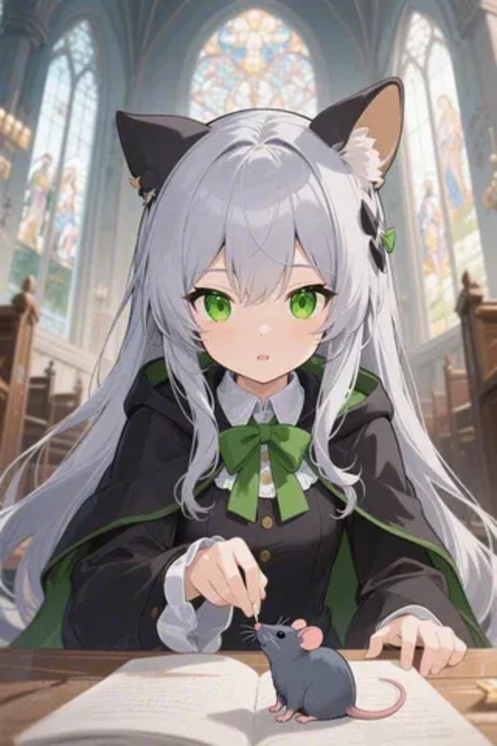 ステラちゃんとネズミ