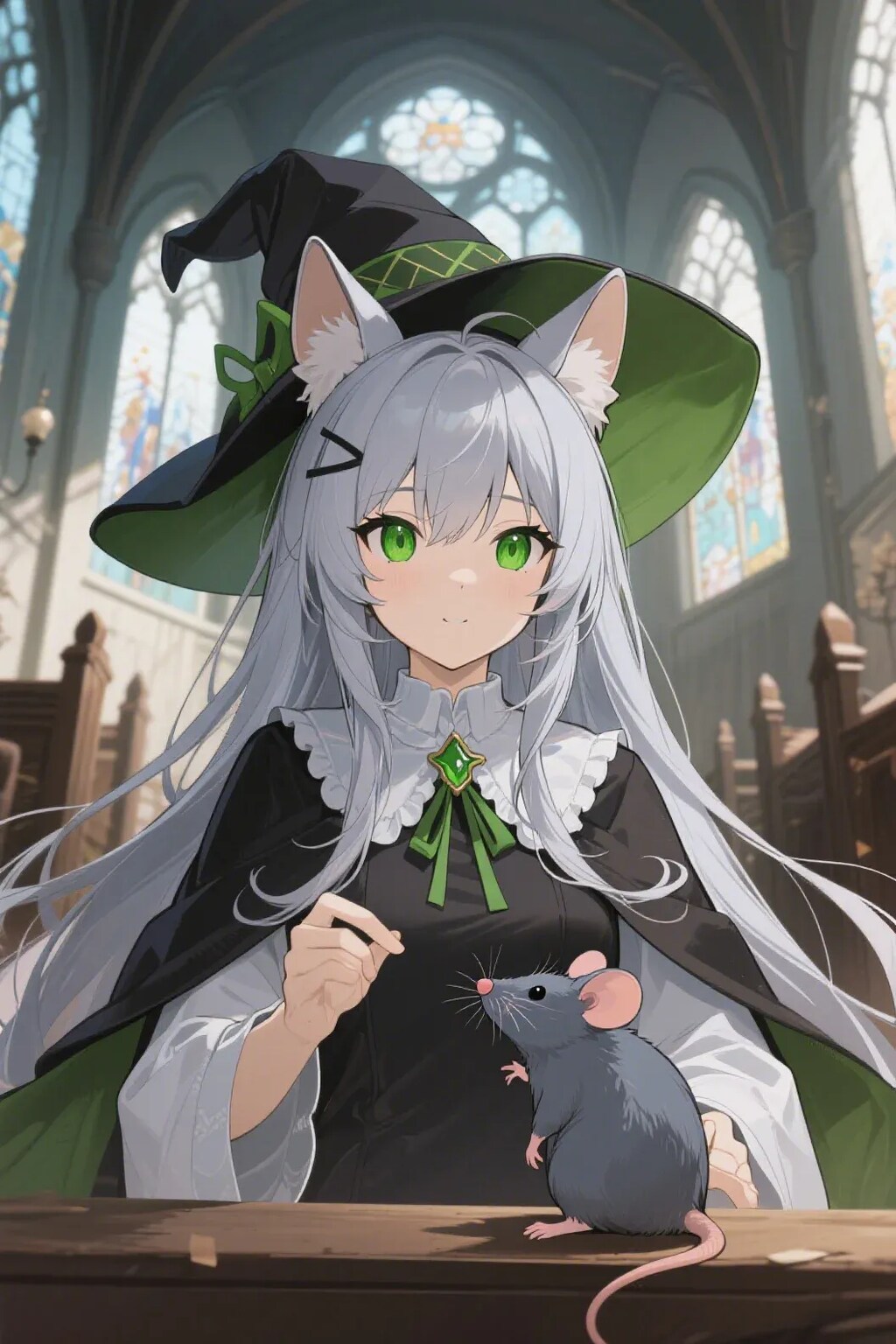 ステラちゃんとネズミ