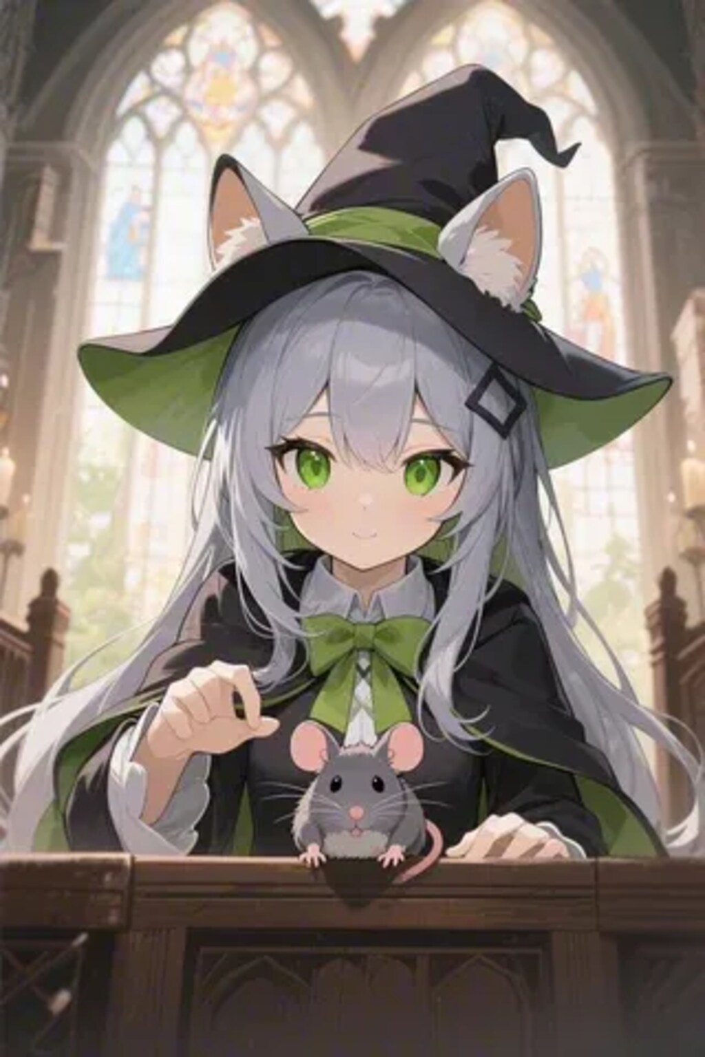 ステラちゃんとネズミ