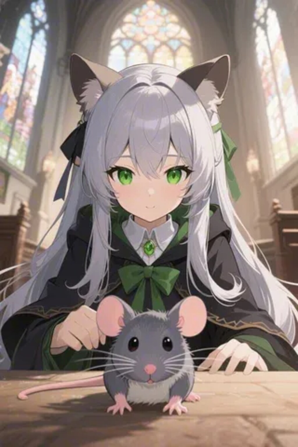 ステラちゃんとネズミ