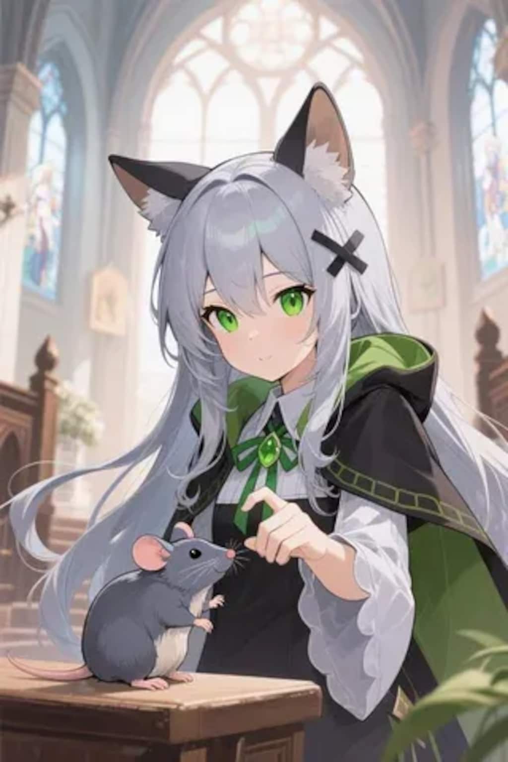 ステラちゃんとネズミ