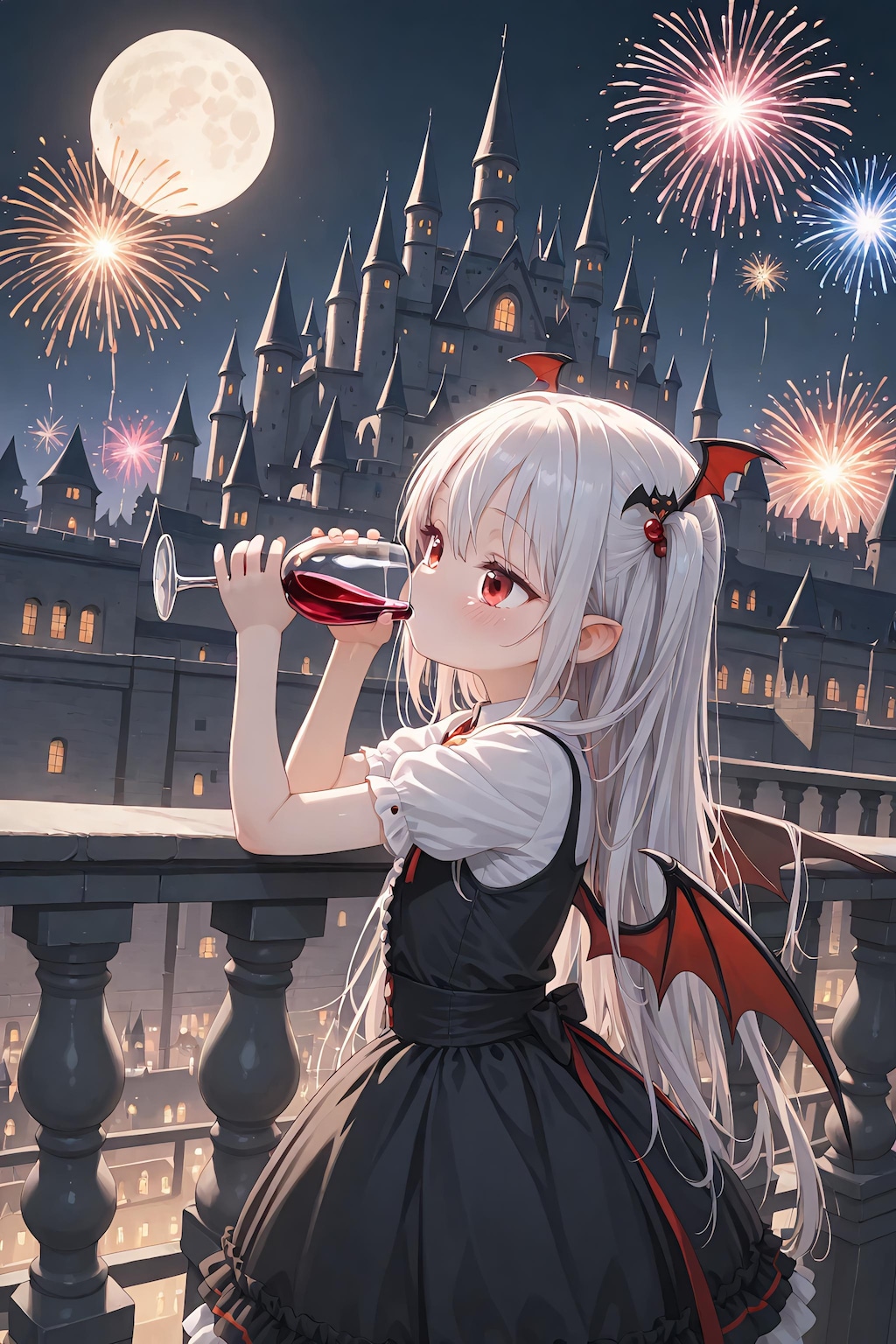 ヴァンパイア城の花火大会🎆