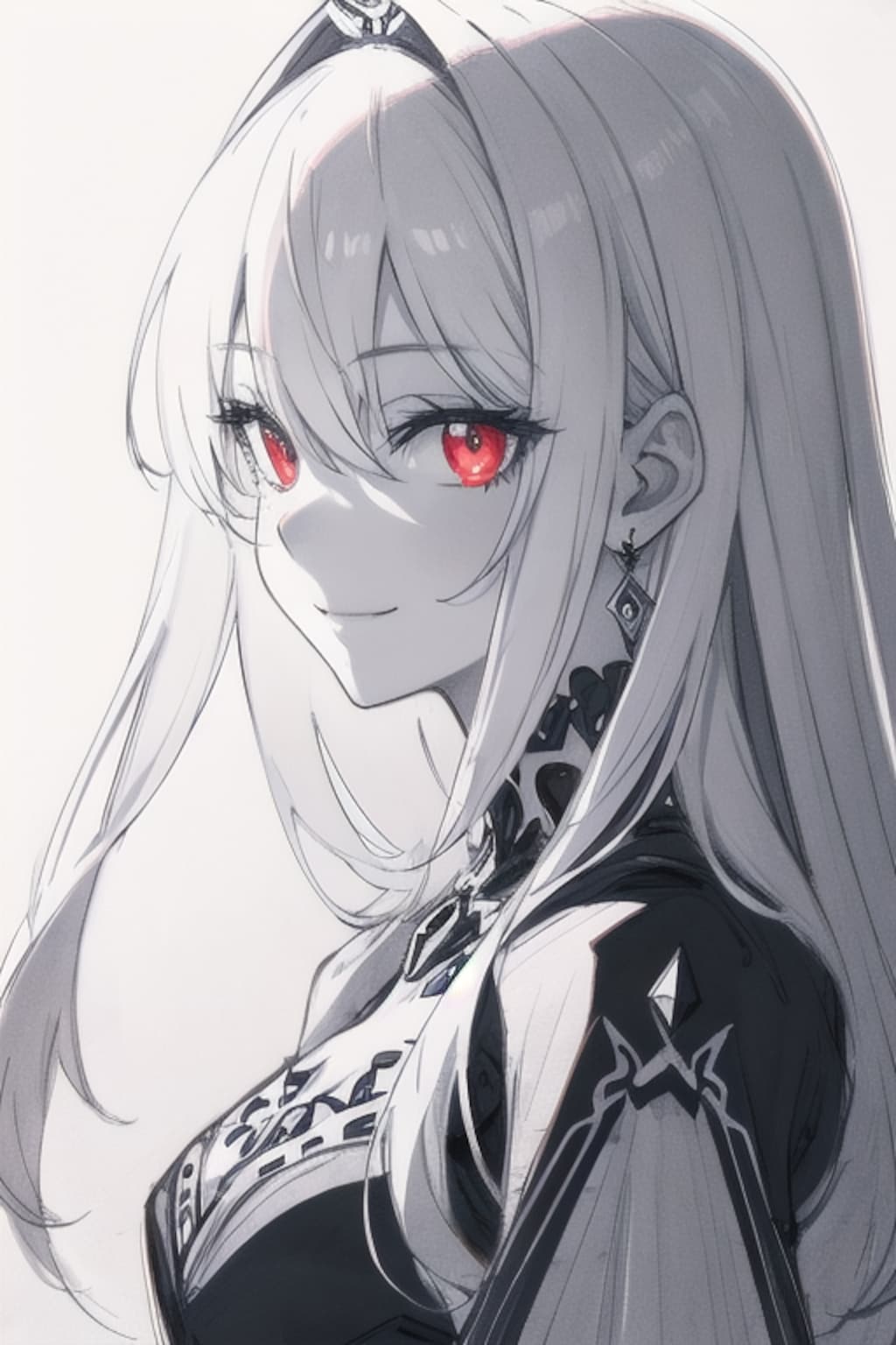 モノクロで瞳だけ色ついてる奴