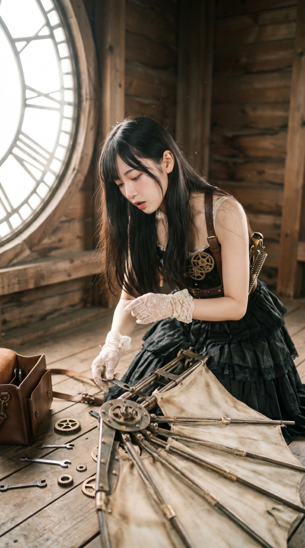 A Heart Between Turning Gears