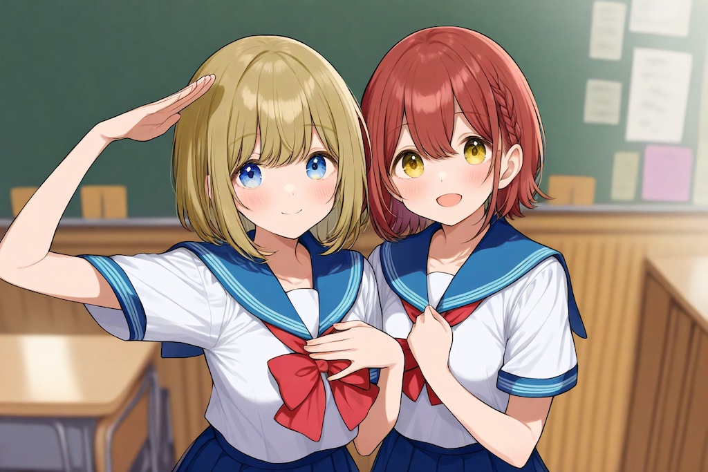 青春のワンシーン、教室にて