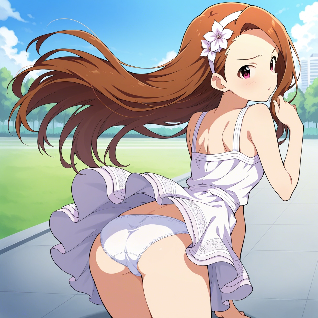 水瀬伊織【後ろ向きパンチラ】