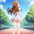 水瀬伊織【後ろ向きパンチラ】 2枚目
