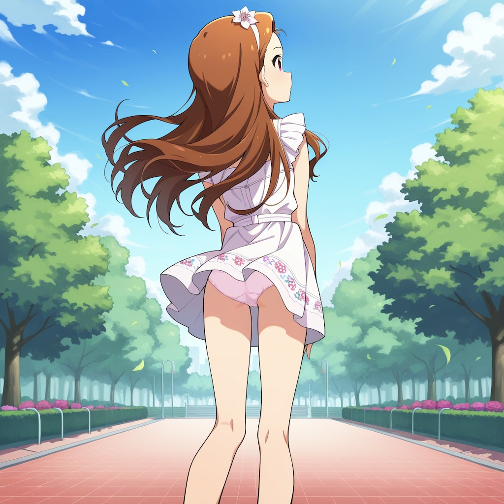 水瀬伊織【後ろ向きパンチラ】