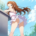 水瀬伊織【後ろ向きパンチラ】 7枚目