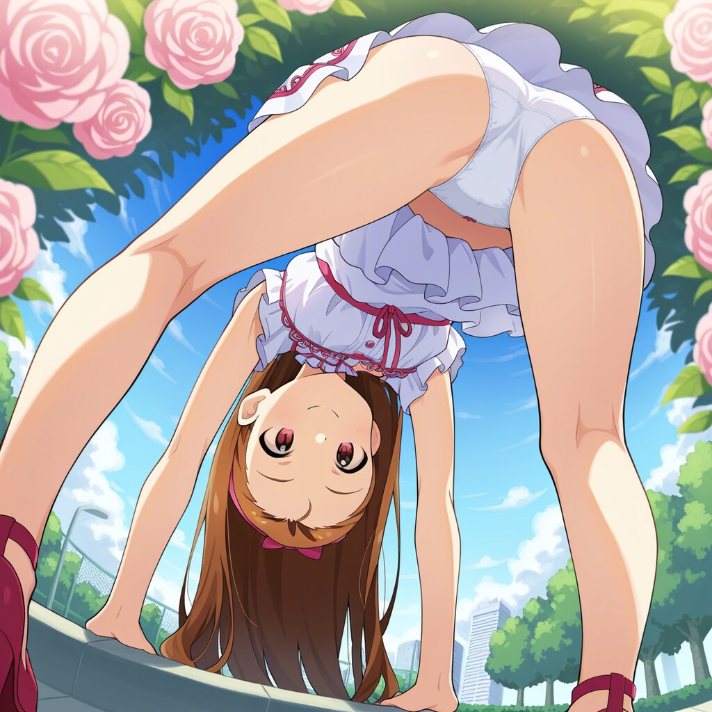 水瀬伊織【後ろ向きパンチラ】