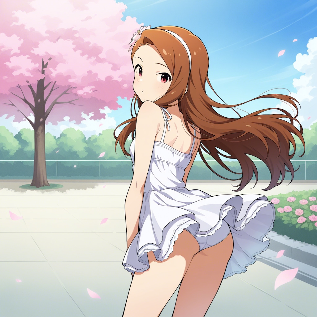 水瀬伊織【後ろ向きパンチラ】