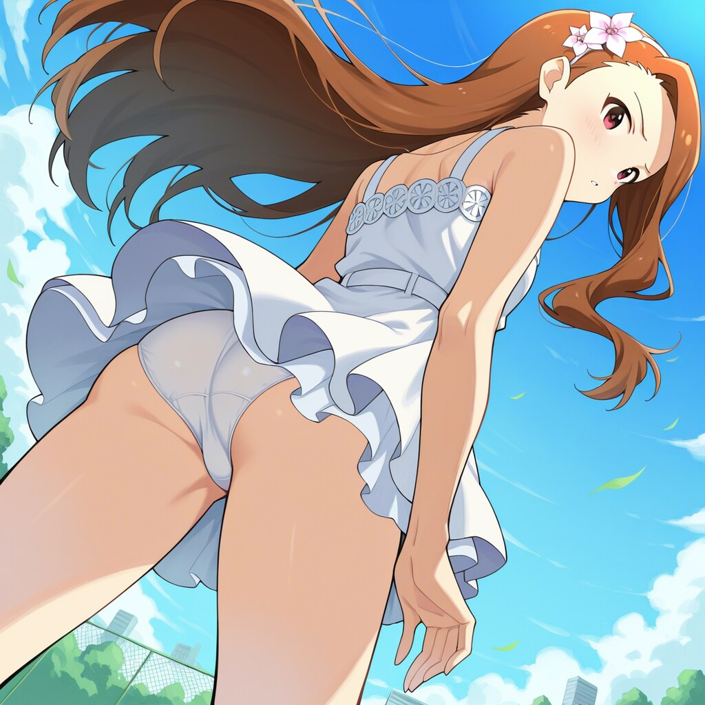 水瀬伊織【後ろ向きパンチラ】