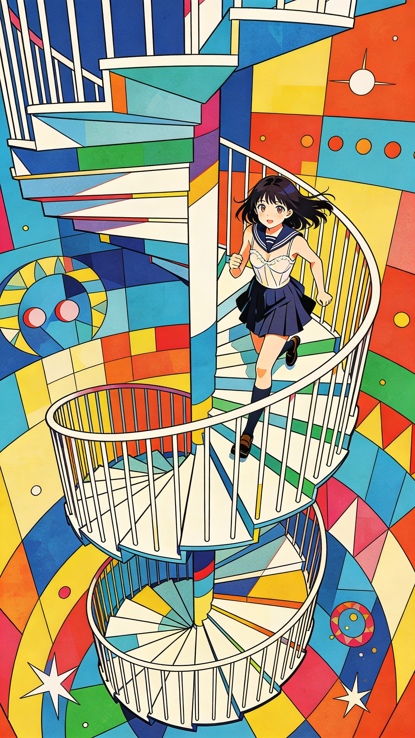 らせん階段 | の人気AIイラスト・グラビア