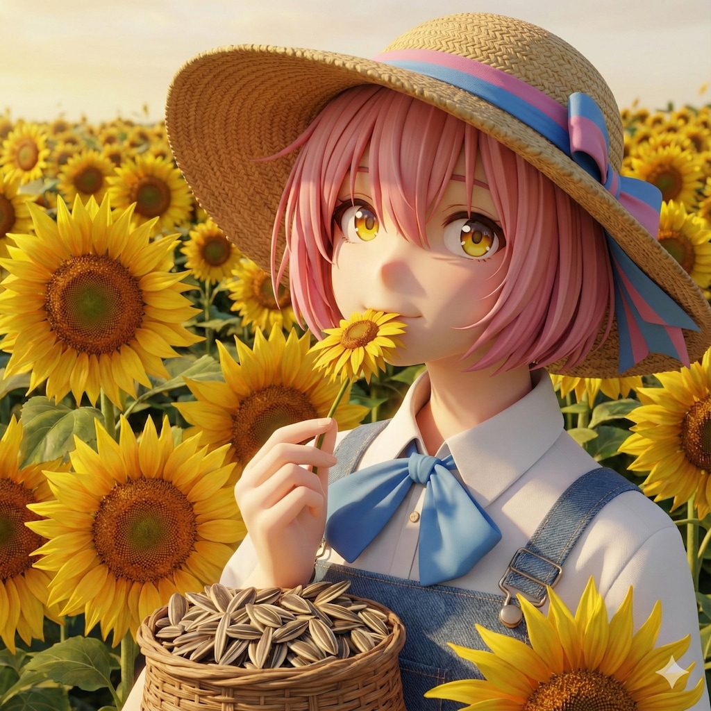 ひまわりと少女16