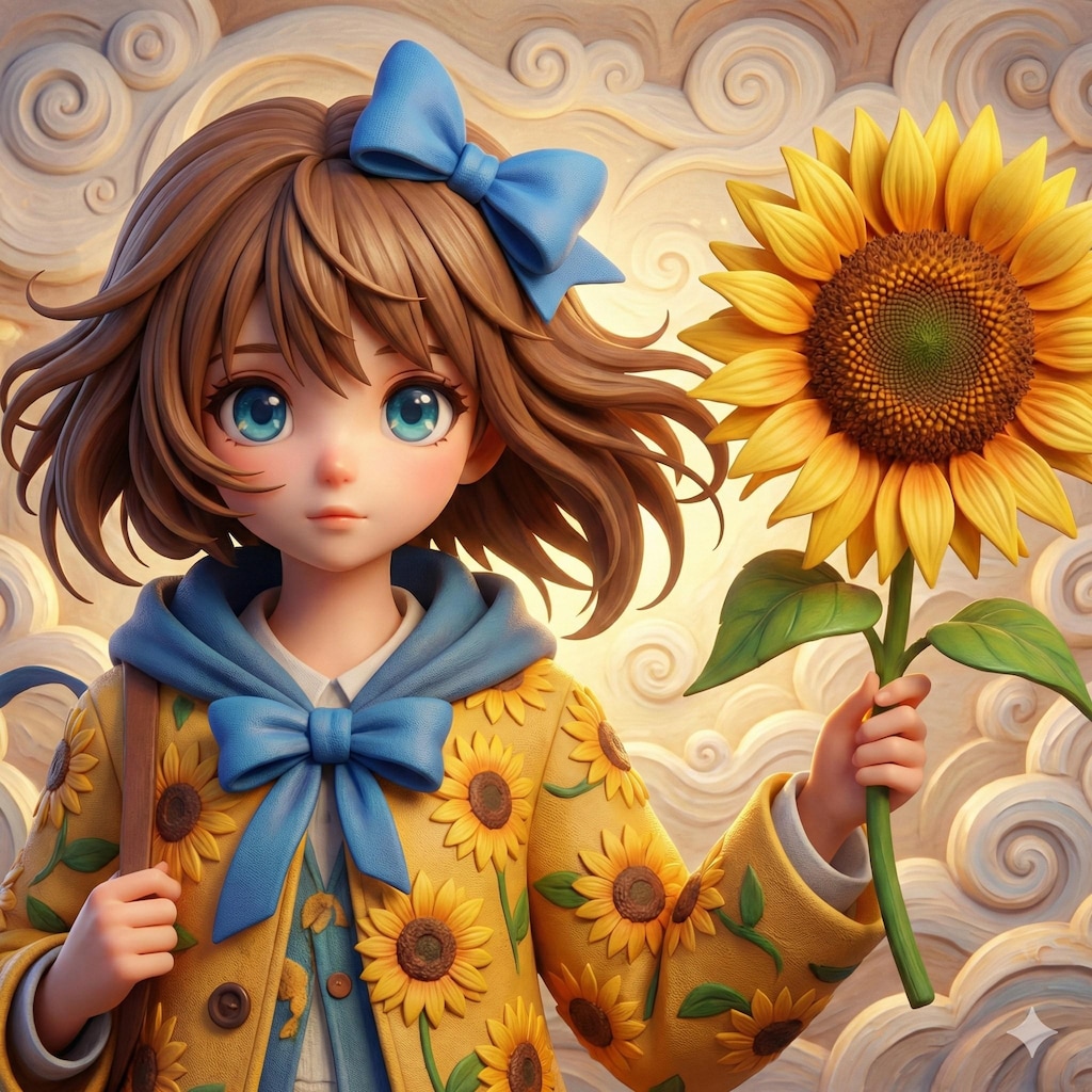 ひまわりと少女16