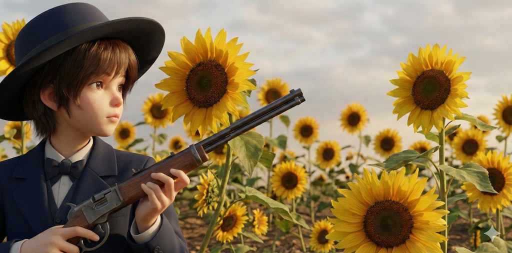 ひまわりと少女16