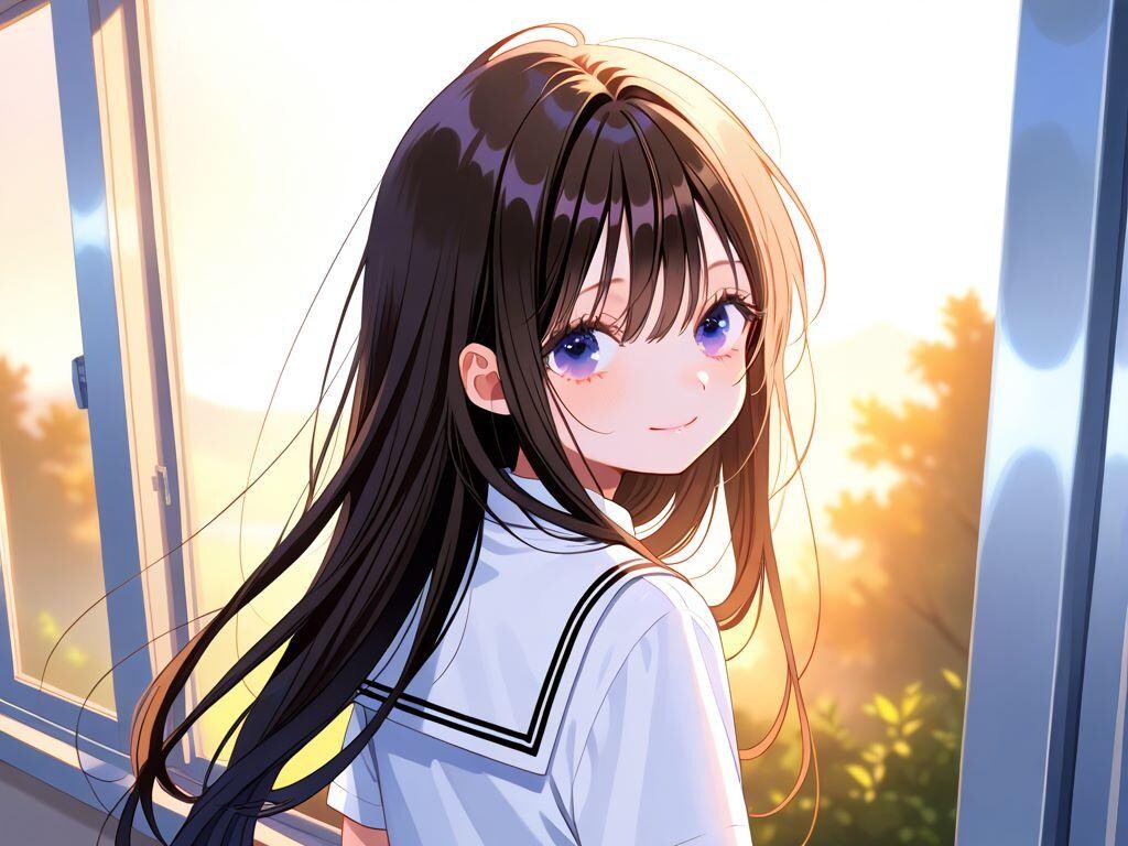 夕暮れの見返り美人