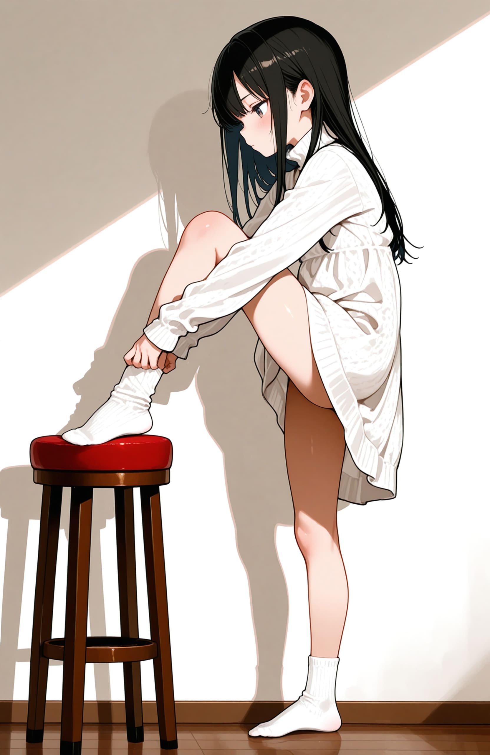 靴下を履く