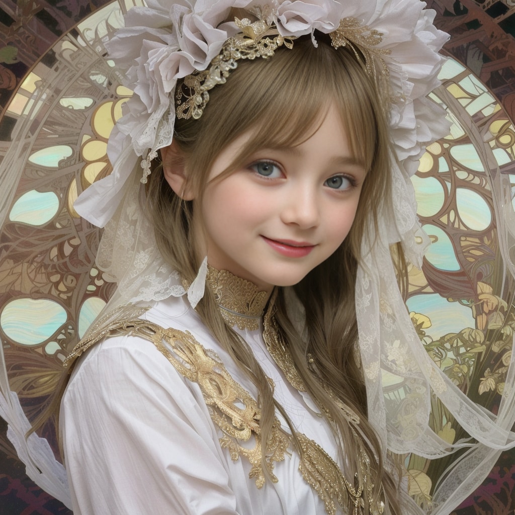 lesson 682 (ミュシャ風) | の人気AIイラスト・グラビア