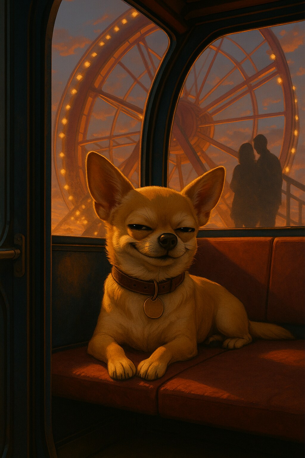 ふてぶてしいチワワ